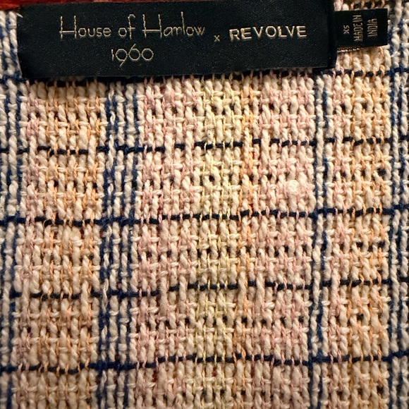 House of Harlow 1960 x Revolve Fringe Knit Mini Dress Multicolor XS NWT - Picture 3 of 4